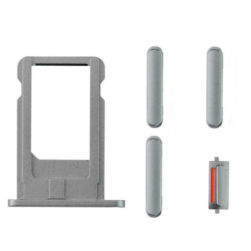 Sim Tray and Button Set for iPhone 6 Plus (5.5") - Grey