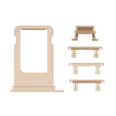 Sim Tray and Button Set for iPhone 7 (4.7") - Gold