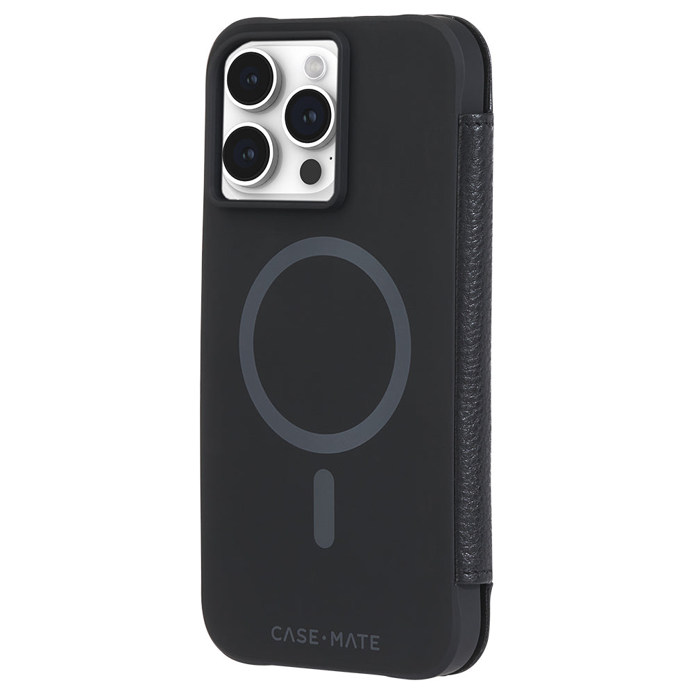 Case-Mate Wallet Folio MagSafe Case - For iPhone 15 Pro Max - Black