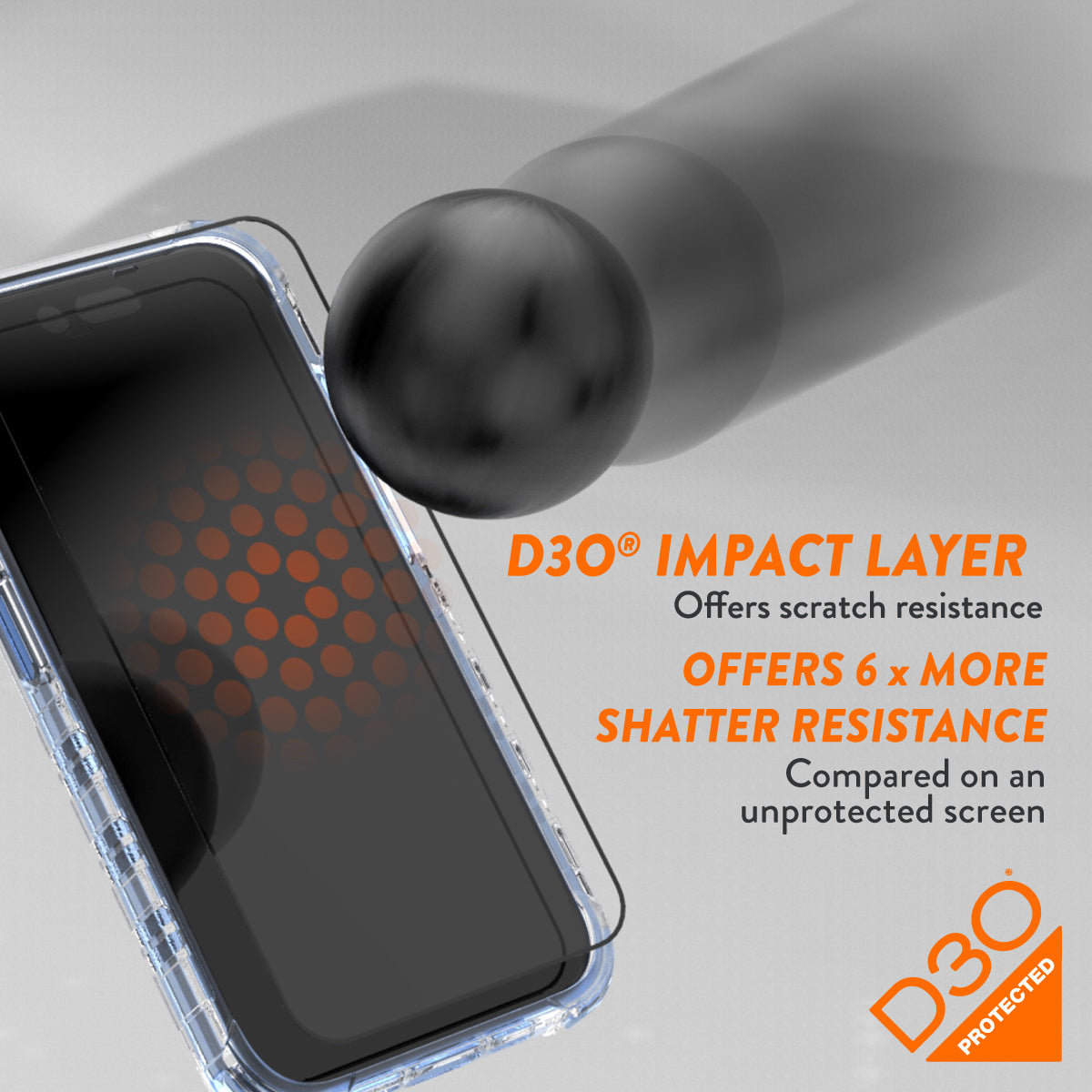 EFM ScreenSafe Glass with D3O Screen Armour - For iPhone 15