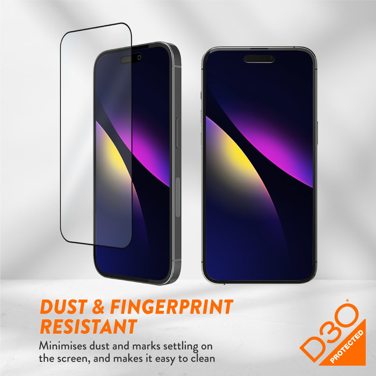 EFM ScreenSafe Glass with D3O Screen Armour - For iPhone 15 Pro Max