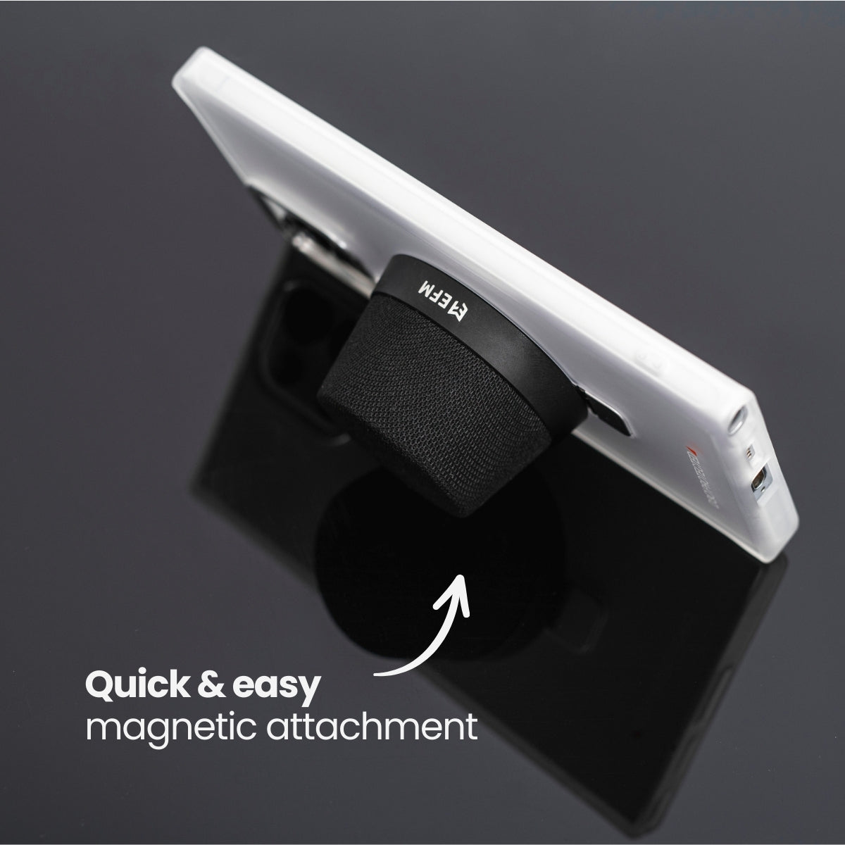 EFM Cloudbreak Mag Bluetooth Speaker - With MagSafe Compatibility - Black