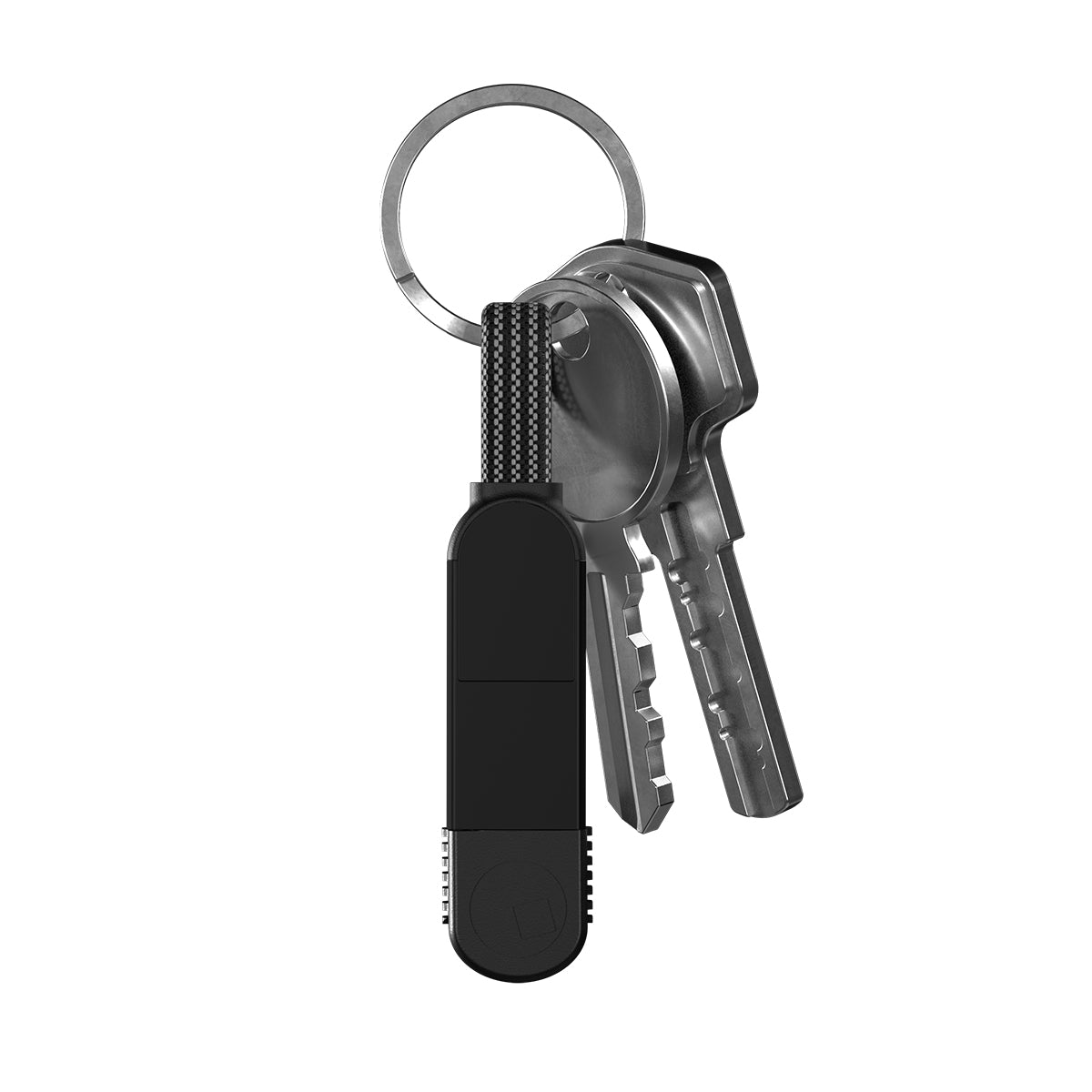 Rolling Square inCharge X - 100W 6 in 1 Keyring Cable - Lava Black