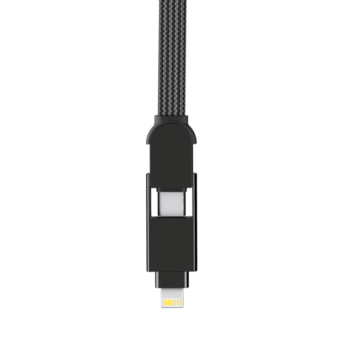 Rolling Square inCharge XL - 100W 6 in 1 Travel Charging Cable - 30cm - Urban Black