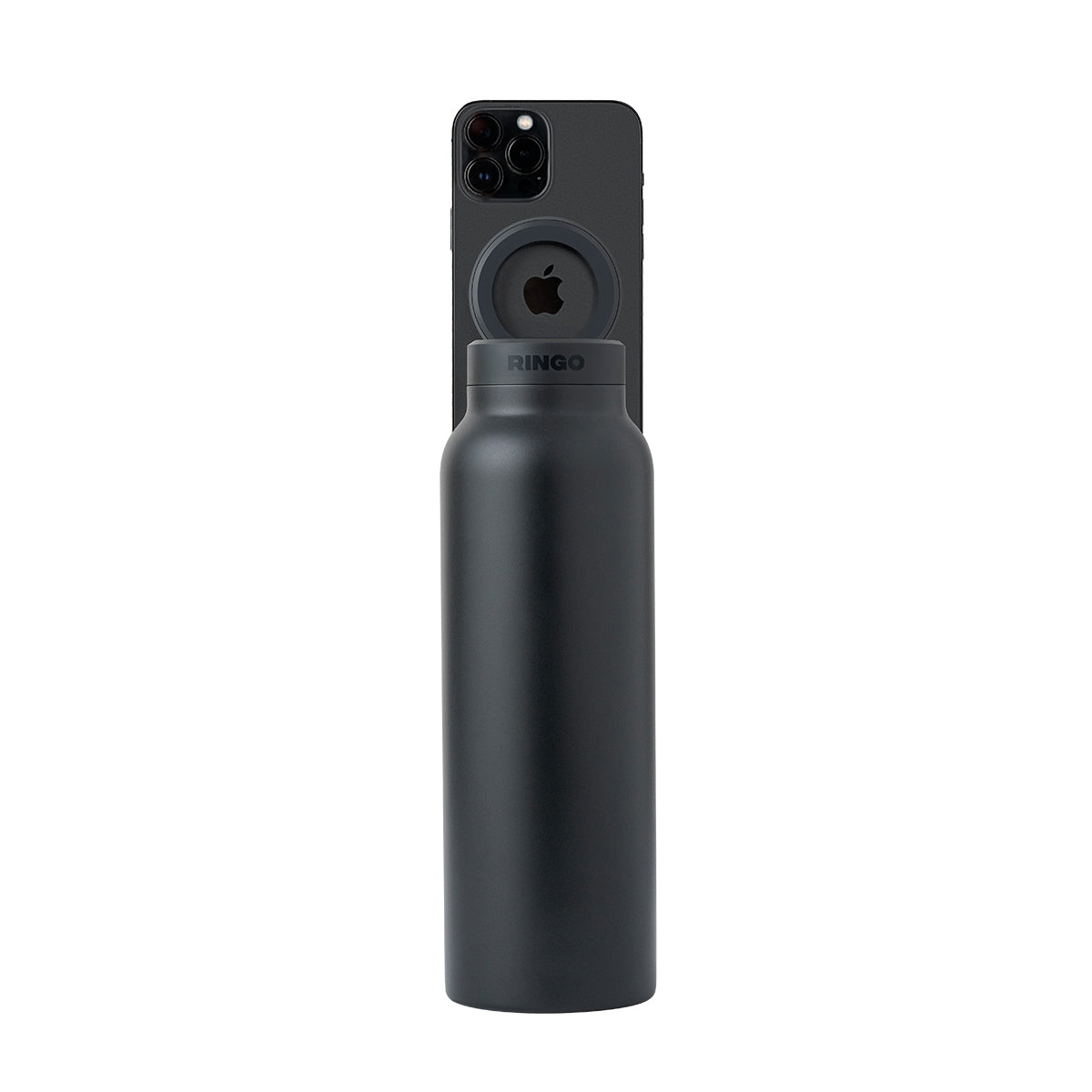 Ringo Water Bottle - with Magnetic Phone Mount -Black 950ml (32oz)