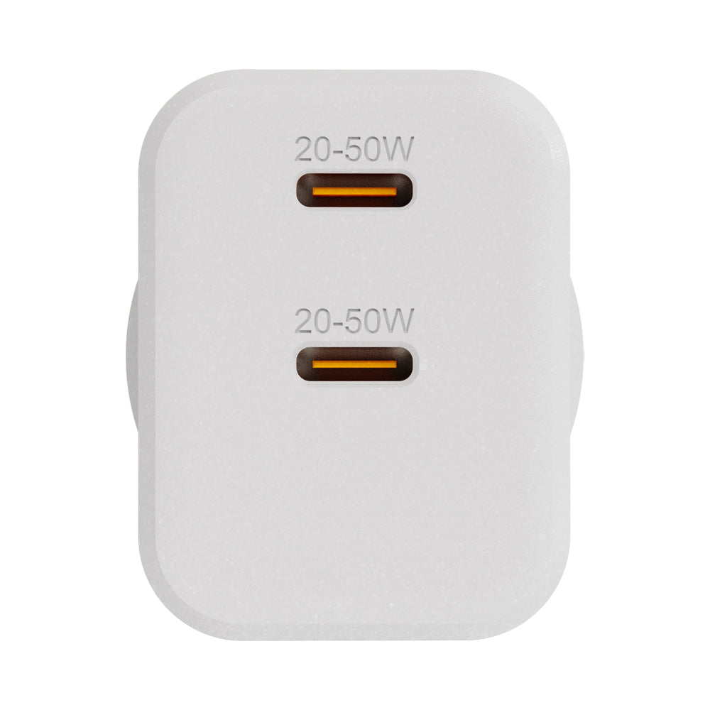 EFM ECO 50W Dual Port Wall Charger - With GaN, Power Delivery and PPS