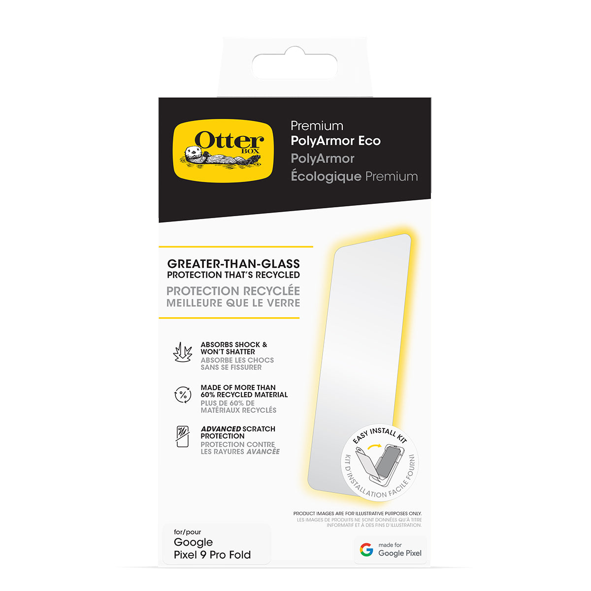 Otterbox Premium Poly Glass - For Google Pixel 9 Pro Fold - Clear