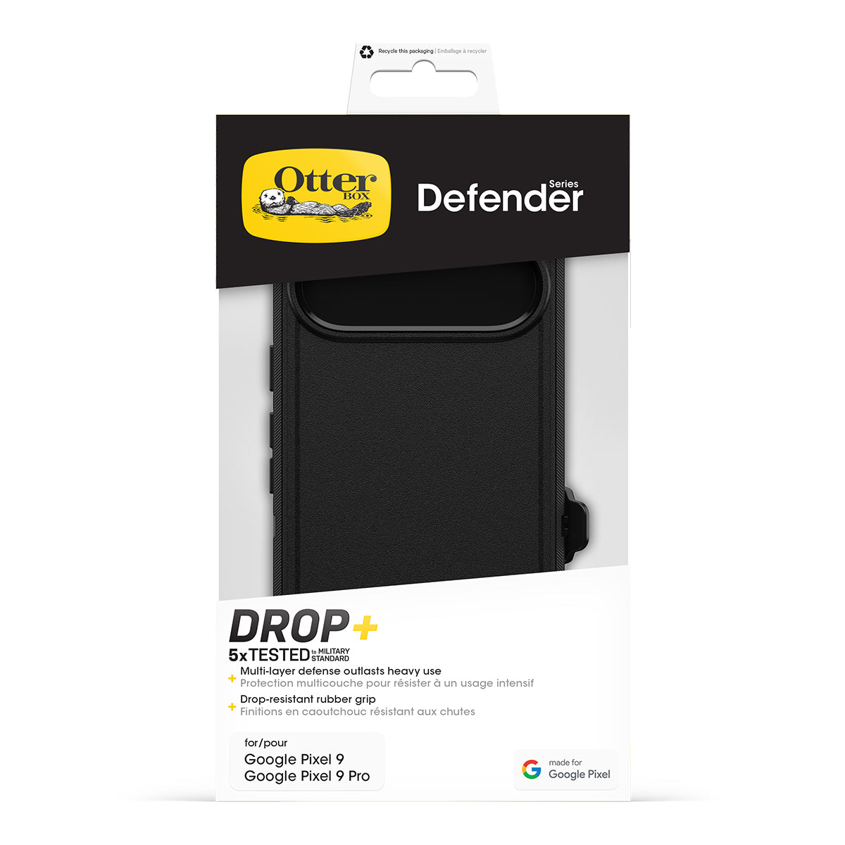 Otterbox Defender Case - For Google Pixel 9/9 Pro - Black