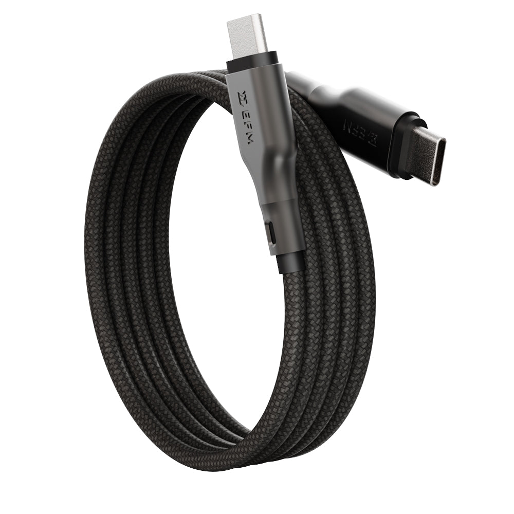 EFM 48W Car Charger - With 1M Mag-Coil USB-C Cable