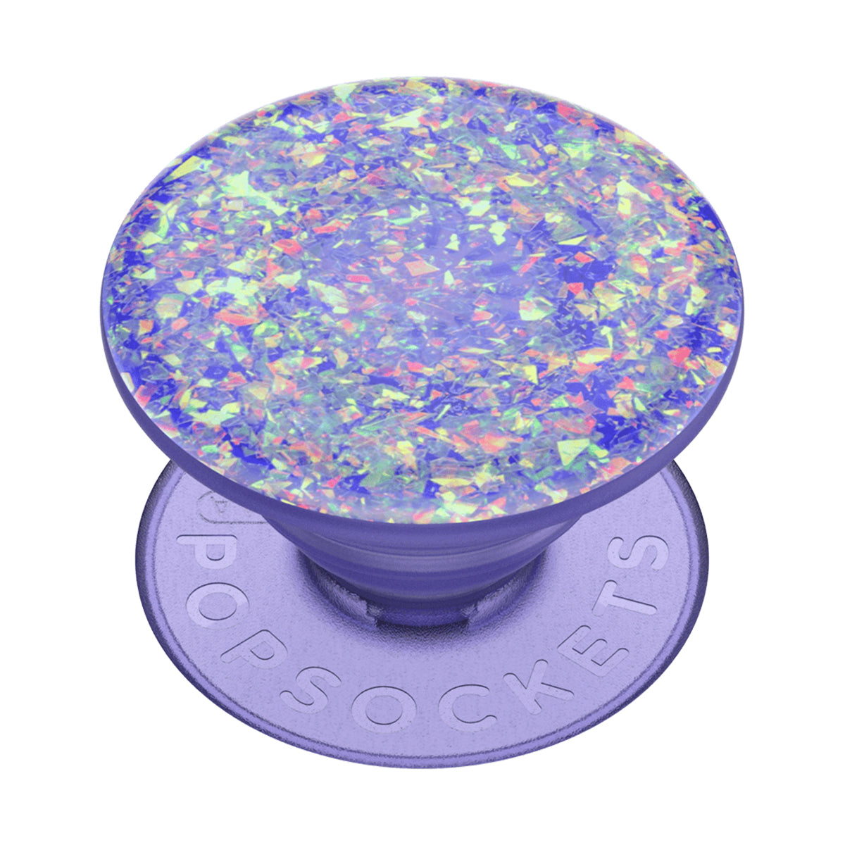 PopSockets Universal PopGrip - Iridescent Confetti Ice Purple