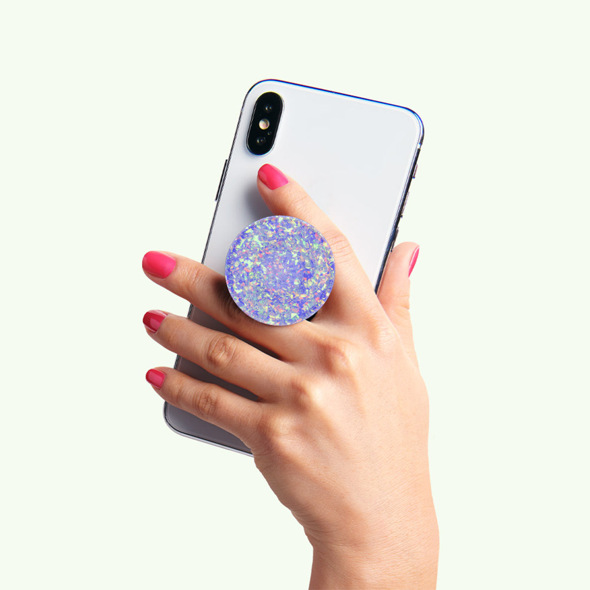 PopSockets Universal PopGrip - Iridescent Confetti Ice Purple