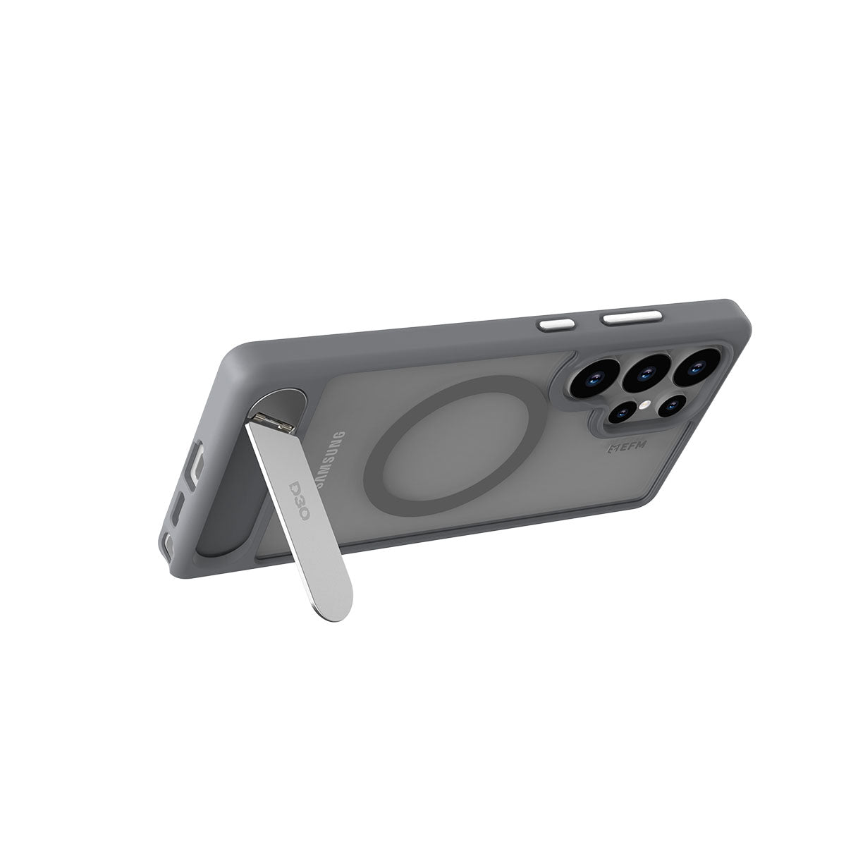 EFM Alta Case with D3O BIO - For Samsung Galaxy S25 Ultra - Grey/ Clear
