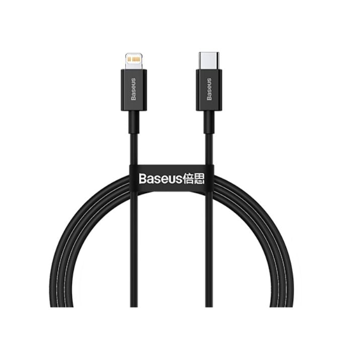 Baseus Superior Series Fast Charging Data Cable Type-C to Lightning 20W 1m - Black
