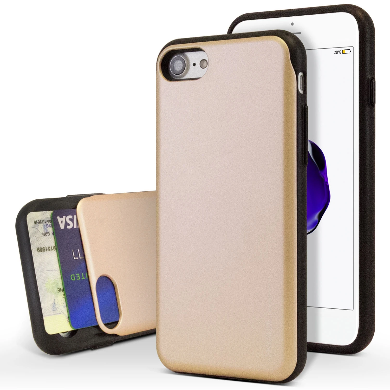 Mercury Sky Slide Bumper Case for iPhone X/XS - Gold