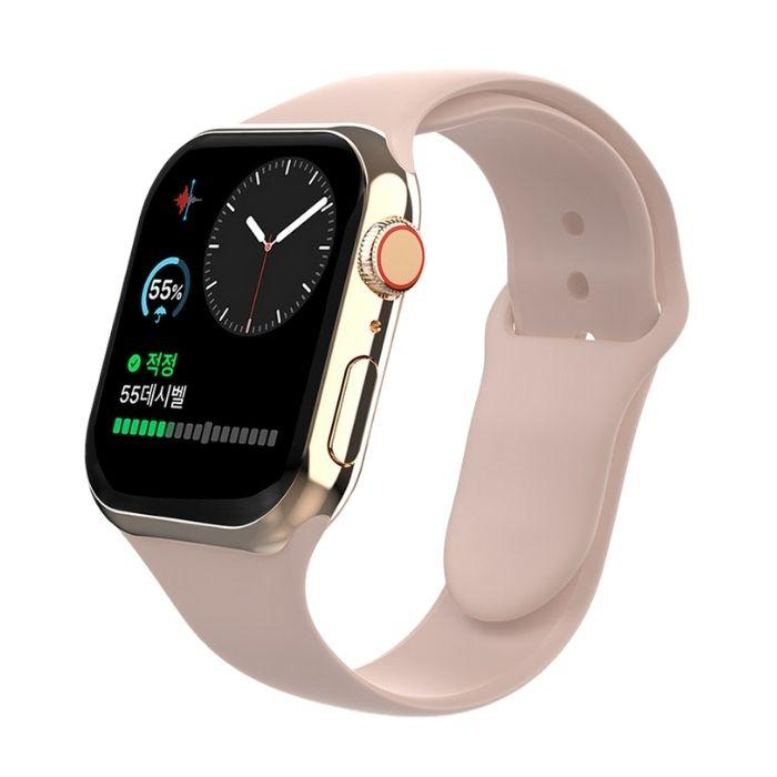 Mercury Apple Silicone Watch Band for 40mm - Pink Sand