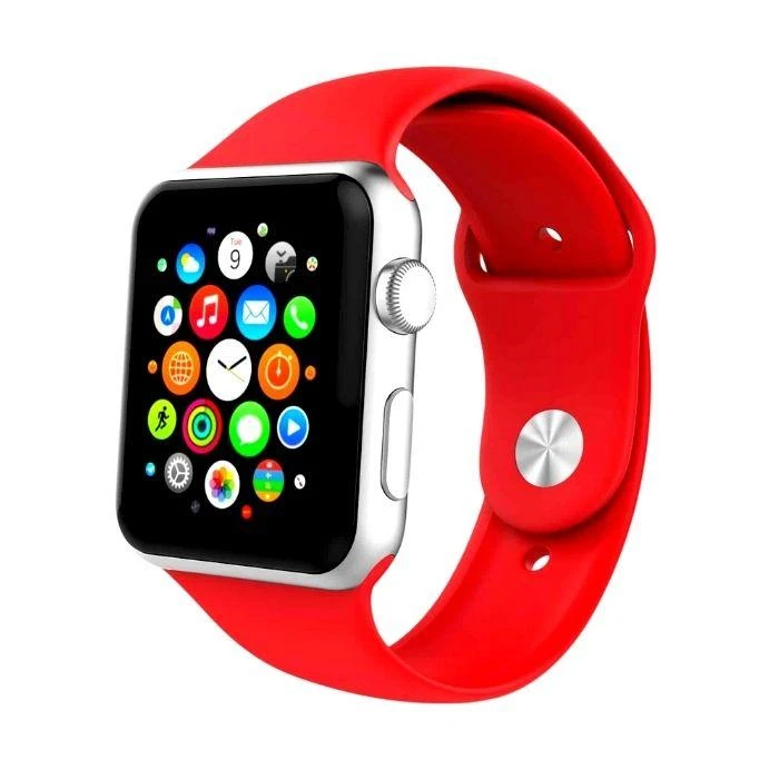 Mercury Apple Silicone Watch Band for 40mm - Red