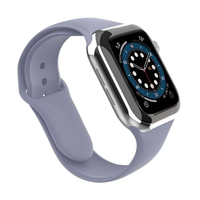 Mercury Apple Silicone Watch Band for 44mm - Lavender Gray