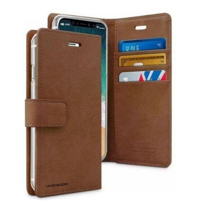 Mercury Blue Moon Diary Case for iPhone 12 Mini - Brown