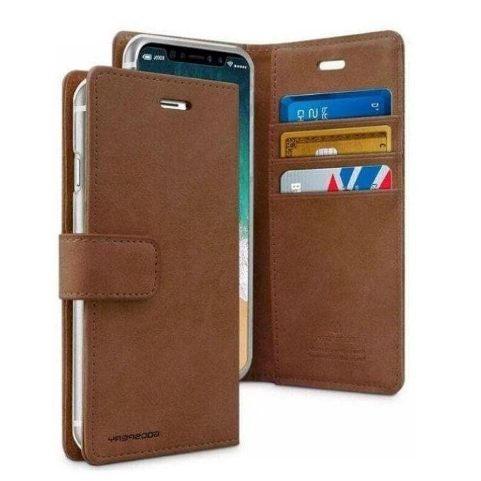 Mercury Blue Moon Diary Case for iPhone 12 Mini - Brown