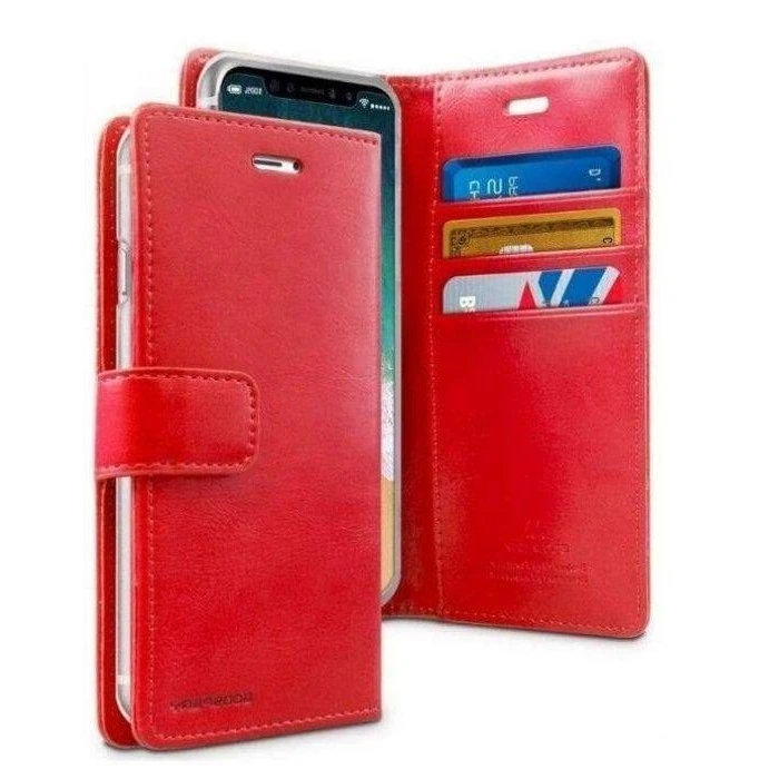 Mercury Blue Moon Diary Case for iPhone 12 Mini - Red