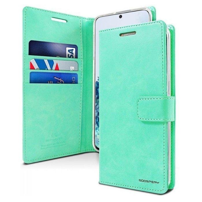 Mercury Blue Moon Diary Case for Samsung Galaxy S22 - Mint