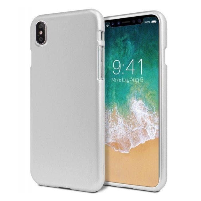 Mercury iJelly Metal Case for iPhone XS Max - Silver