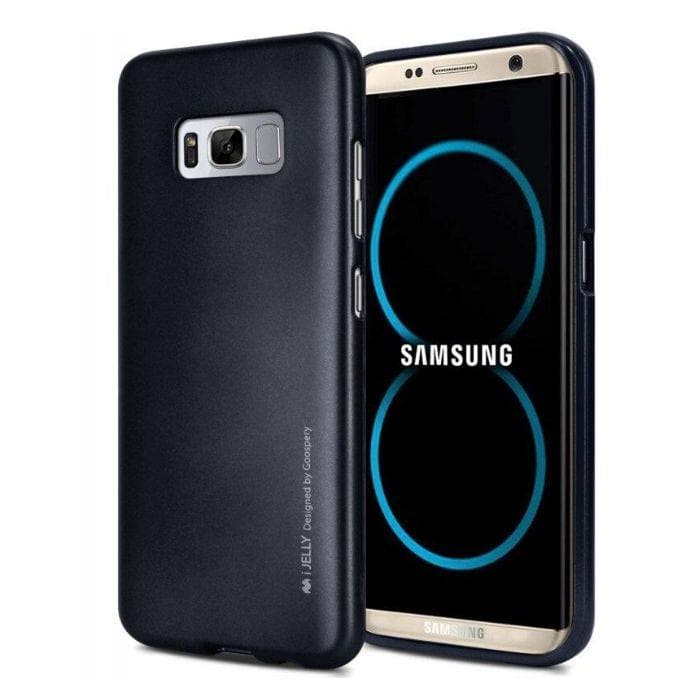 Mercury Jelly Case for Samsung Galaxy S8 Plus - Metal Dark Navy