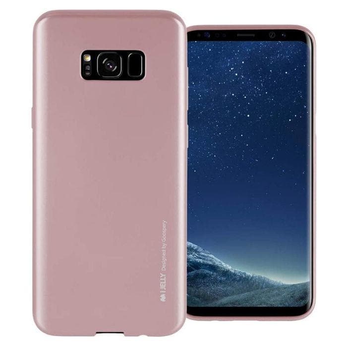 Mercury Jelly Case for Samsung Galaxy S8 Plus - Metal Rose Gold