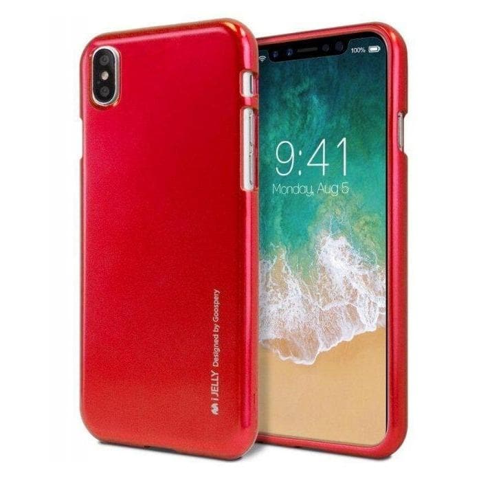 Mercury iJelly Metal Case for iPhone XS Max - Red