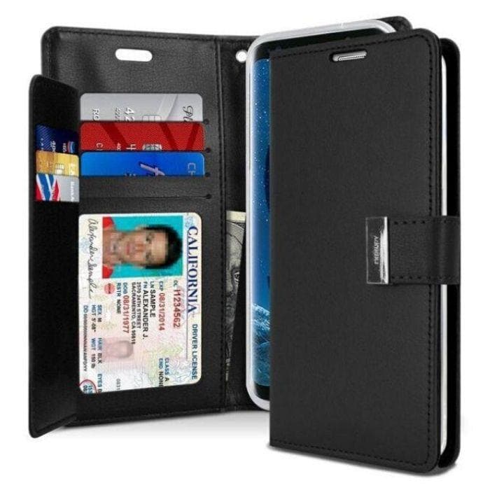 Mercury Rich Diary Case for Samsung Galaxy S8 Plus - Black