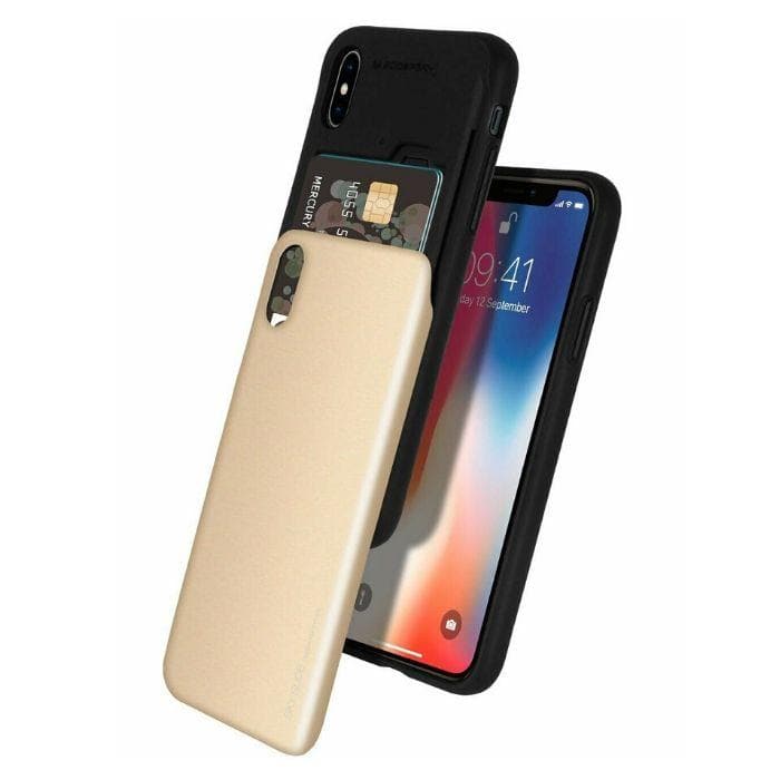 Mercury Sky Slide Bumper Case for iPhone X/XS - Gold