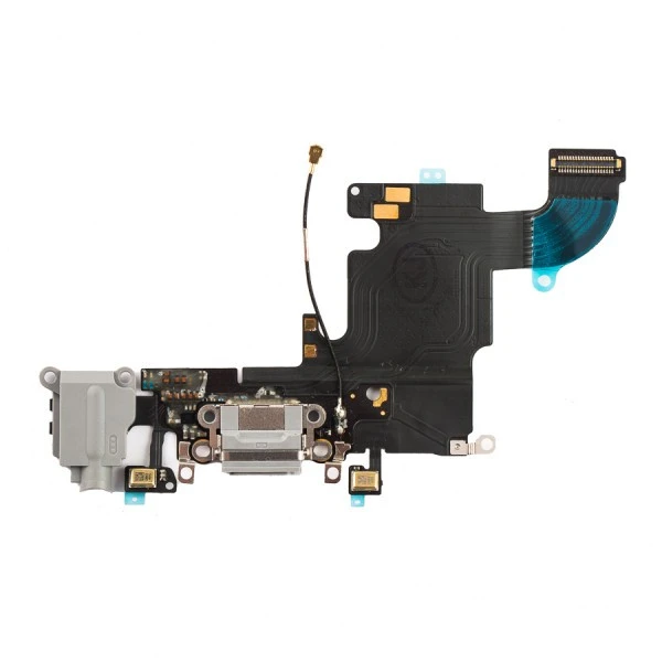 Charging Port & Headphone Jack Flex Cable for iPhone 6S (4.7") - Dark Grey