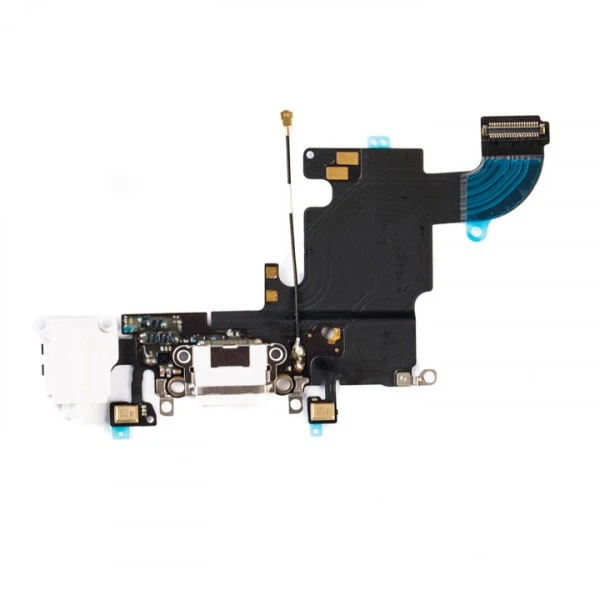 Charging Port & Headphone Jack Flex Cable for iPhone 6S (4.7") - White