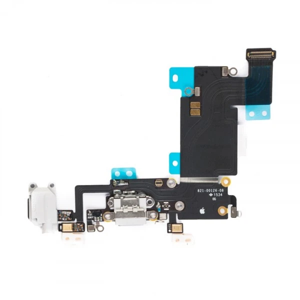 Charging Port & Headphone Jack Flex Cable for iPhone 6S Plus (5.5") - White