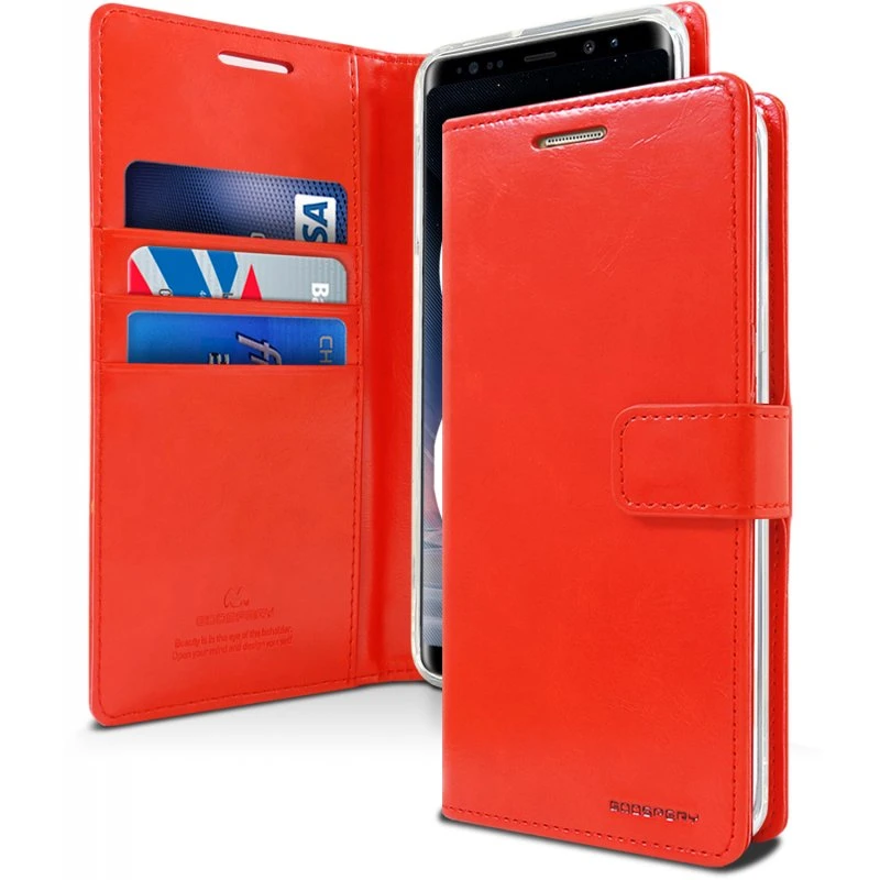Mercury Blue Moon Diary Samsung Note 8 - Red