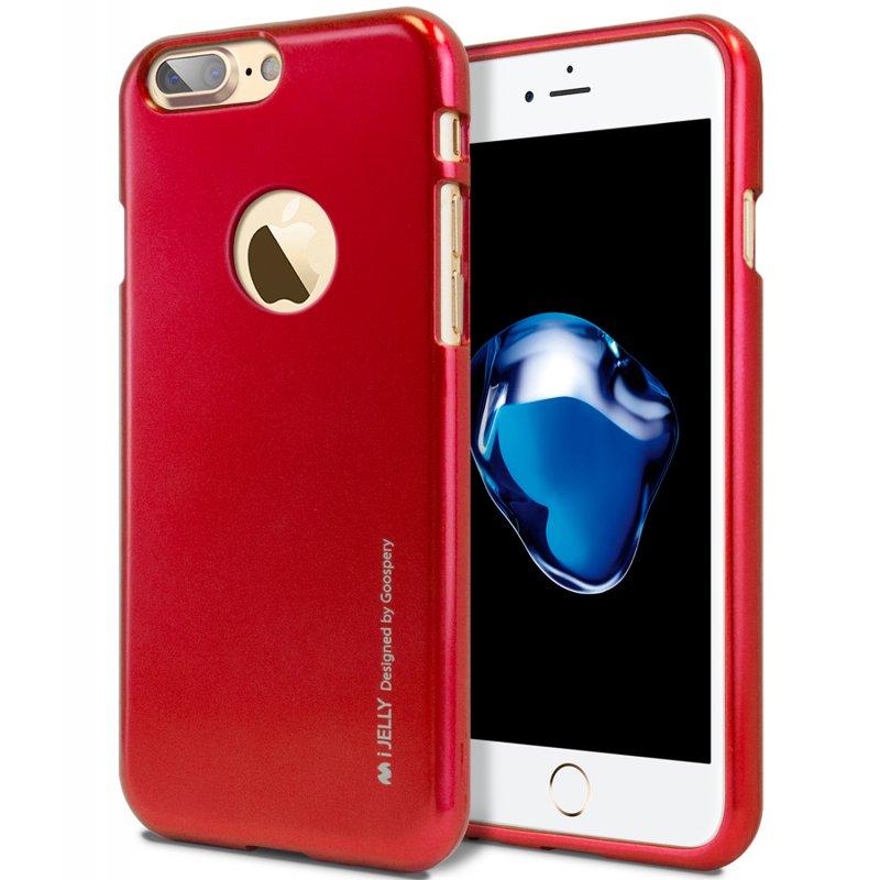 Mercury Jelly Case for iPhone 7/8 Plus - Metal Red