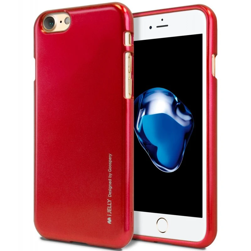 Mercury Jelly Case for iPhone 6/6s Plus - Metal Red
