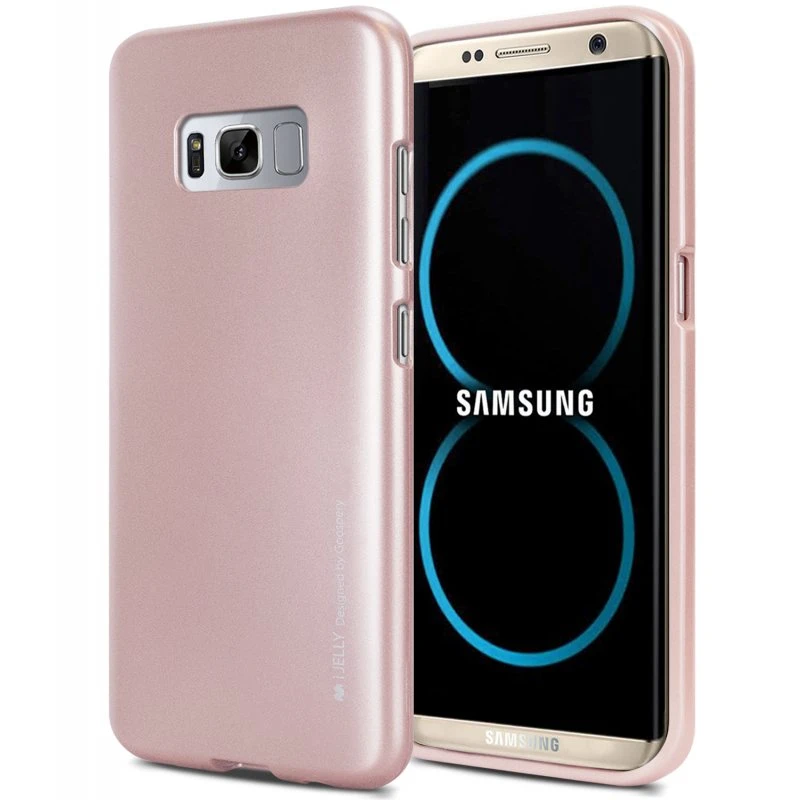 Mercury Jelly Case for Samsung Galaxy S8 - Metal Rose Gold