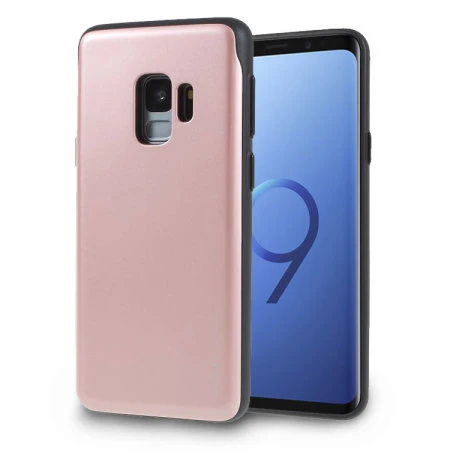 Mercury Sky Slide Bumper Case for Samsung Galaxy S9 Plus - Rose Gold