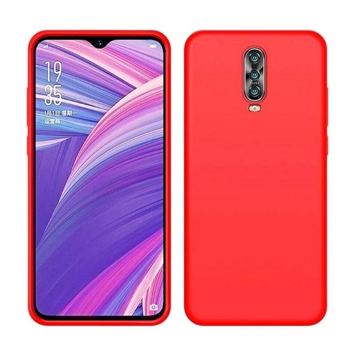 Silicone Case for Oppo R17 Pro - Red