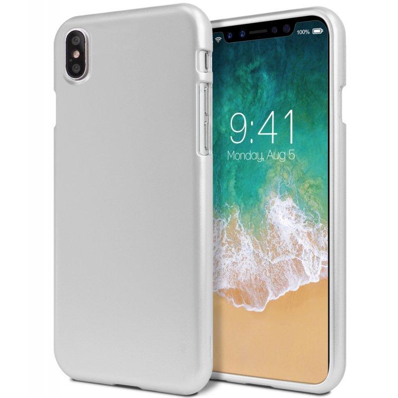 Mercury iJelly Metal Case for iPhone XS Max - Silver