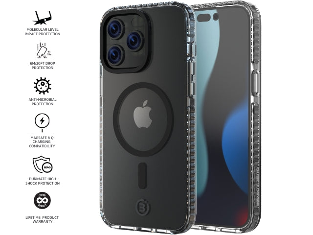 Impact Zero Clear - iPhone 15 Pro Max - (MS) Clear/Black