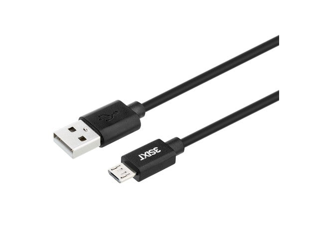 3sixT Charge & Sync Cable - Micro USB - 1m - Black