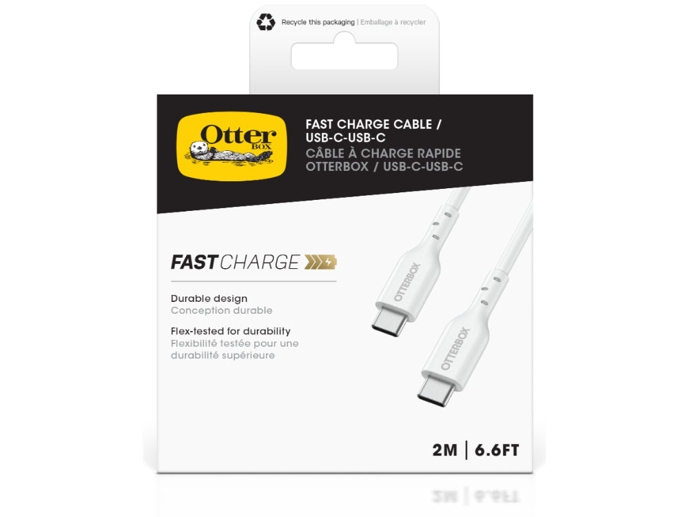 OtterBox Standrd Cable USB C-C 2M USB-PD White