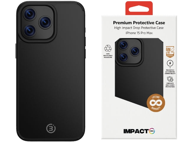 Impact Zero Colour - iPhone 15 Pro Max - (MS) Black