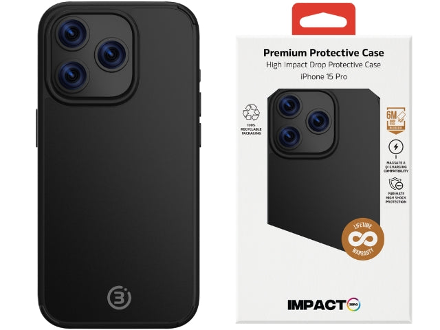 Impact Zero Colour - iPhone 15 Pro - (MS) Black