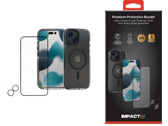 Impact Zero Clear Case / SP / Lens Protector - iPhone 15