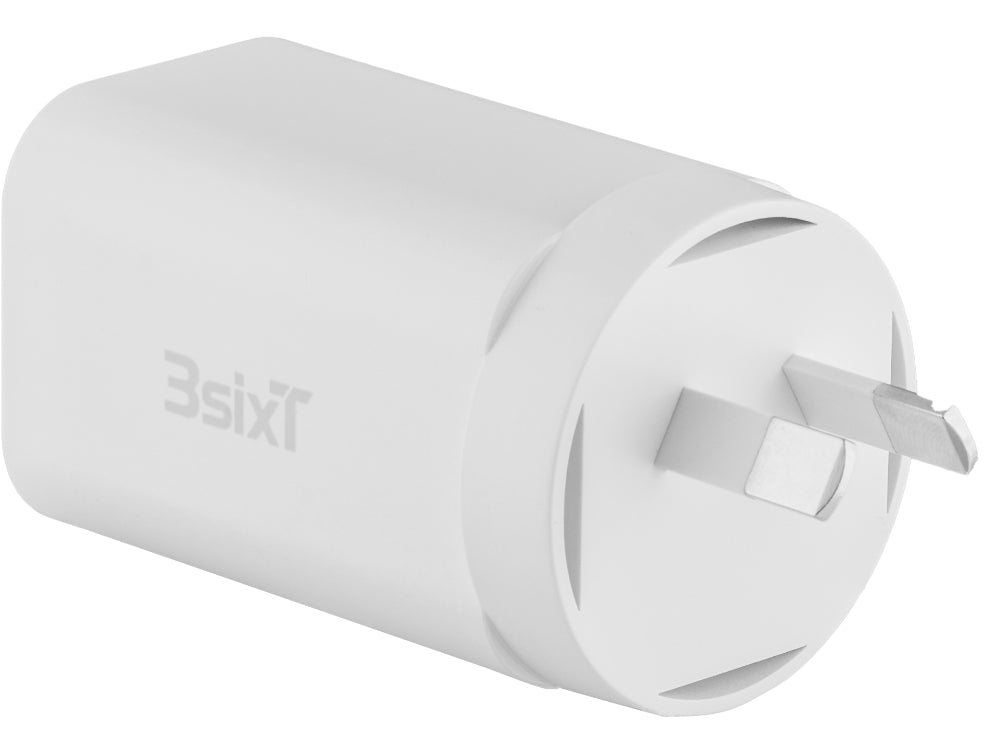 3sixT Wall Charger GaN 65W USB-C PD + 2.4A - W