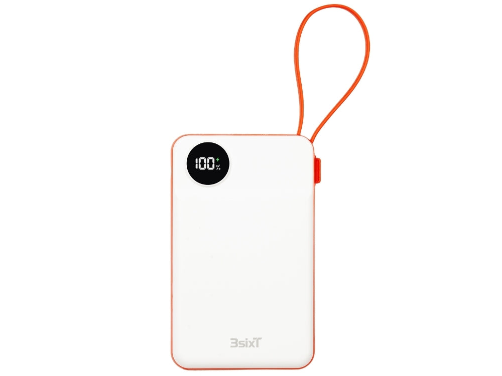 3sixT JetPak 3 in 1 Wireless 10000mAh PowerBank - Wht/Orange