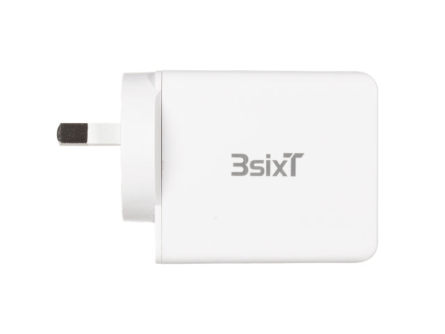 3sixT Wall Charger ANZ 30W USB-C PD + 2.4A - White